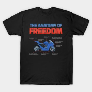 The Anatomy Of Freedom Shirt, Motorcycle Gift, Biker Lover Gift, Gift For Biker, Motor Cross, Motorcycle Anatomy T-Shirt